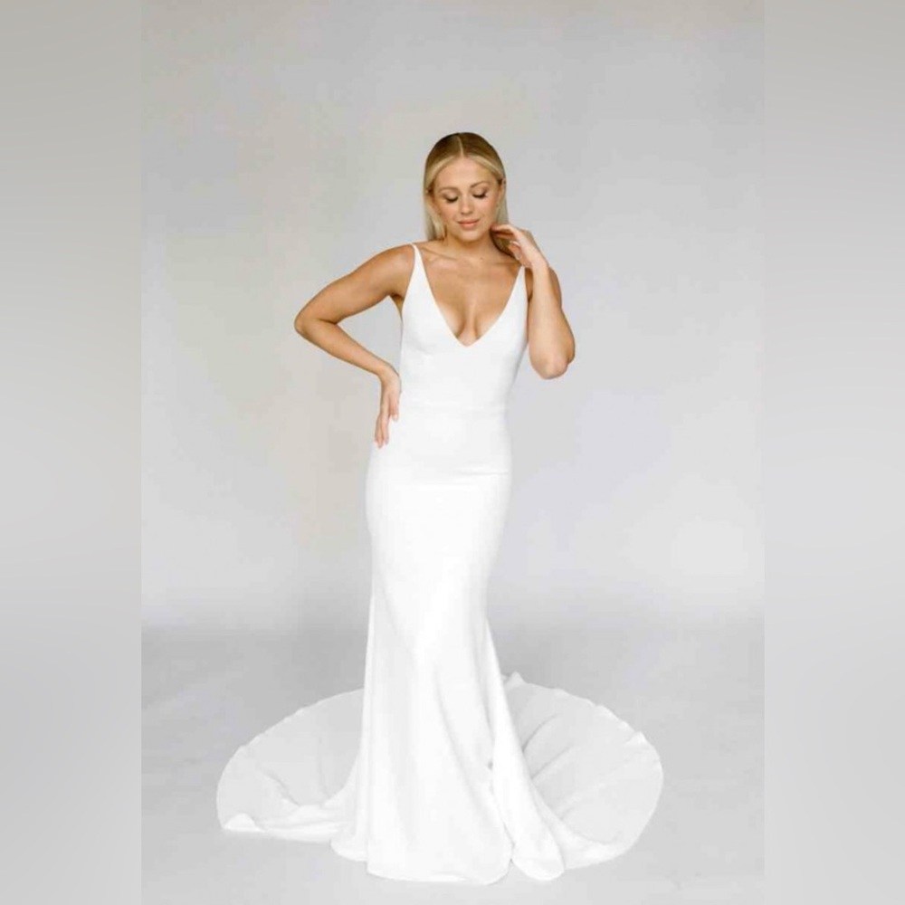 Alyssa Kristin’s Capri design wedding dress, ivory, size 12/14